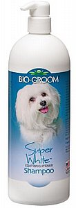 שמפו לכלבים לבנים ביו גרום - BIO GROOM סופר וואיט 946 מ"ל שמפו לכלבים לבנים ביו גרום - BIO GROOM סופר וואיט 946 מ"ל