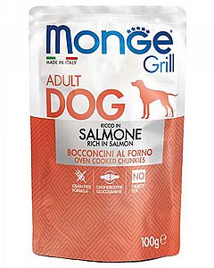 מונג' פאוץ' גריל לכלב כבש וירקות נתחים בג'לי 100 ג' MONGE מונג' פאוץ' גריל לכלב כבש וירקות נתחים בג'לי 100 ג' MONGE