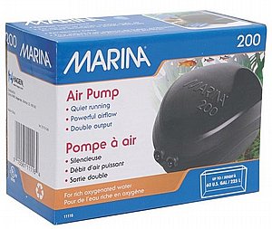 משאבת אויר לאקווריום 200 Marina לאקווריום בנפח עד 225 ליטר משאבת אויר לאקווריום 200 Marina לאקווריום בנפח עד 225 ליטר