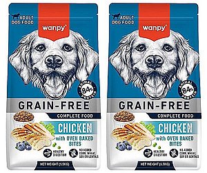 וונפי עוף ללא דגנים 12 ק"ג לכלב אפוי/קרנצ'י וונפי עוף ללא דגנים 12 ק"ג לכלב אפוי/קרנצ'י