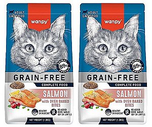 וונפי סלמון ללא דגנים 8 ק"ג לחתול אפוי/קרנצ'י וונפי סלמון ללא דגנים 8 ק"ג לחתול אפוי/קרנצ'י