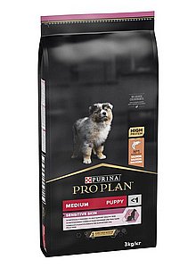 מזון יבש היפואלרגני לגורי כלבים עם אלרגיה מגזע בינוני פרו פלאן אופטי סטארט סלמון ואורז 3 ק"ג מזון יבש היפואלרגני לגורי כלבים עם אלרגיה מגזע בינוני פרו פלאן אופטי סטארט סלמון ואורז 3 ק"ג