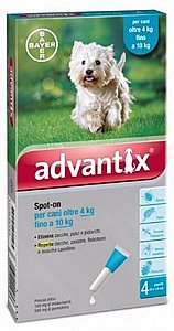 ������� ��� ������� ������ ������ ��� ���� ��� 10-4 �"� ����� ��������� - Advantix for dogs 4-10KG  