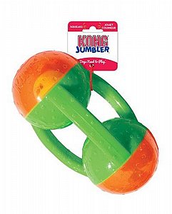KONG צעצוע מצפצף לכלבים קונג ג'אמבלר טריי L/XL KONG צעצוע מצפצף לכלבים קונג ג'אמבלר טריי L/XL