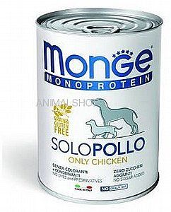 מונג' שימור מונו פרוטאין עוף לכלב 400 גרם מונג' שימור מונו פרוטאין עוף לכלב 400 גרם