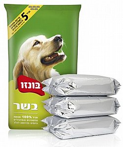 מזון לכלב בוגר בונזו בשר 20 ק"ג מזון לכלב בוגר בונזו בשר 20 ק"ג