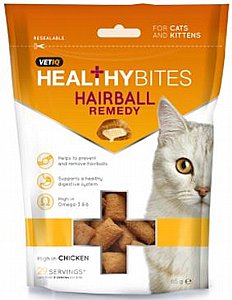 חטיף כריות לחתול VET-IQ למניעת כדורי שיער 65 גר' חטיף כריות לחתול VET-IQ למניעת כדורי שיער 65 גר'