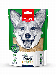 וונפי חטיף חזה ברווז מיובש בהקפאה לכלב 40 גרם וונפי חטיף חזה ברווז מיובש בהקפאה לכלב 40 גרם