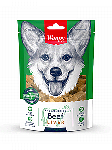 וונפי חטיף קוביות כבד בקר מיובש בהקפאה לכלב 40 גרם וונפי חטיף קוביות כבד בקר מיובש בהקפאה לכלב 40 גרם