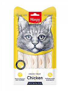 וונפי שלוקים לחתול עוף 70 גר' וונפי שלוקים לחתול עוף 70 גר'