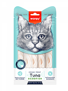 וונפי שלוקים לחתול טונה ודג קוד 70 גר' וונפי שלוקים לחתול טונה ודג קוד 70 גר'