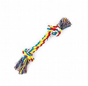 צעצוע לכלב חבל דנטלי 2 קשרים קטן צעצוע לכלב חבל דנטלי 2 קשרים קטן