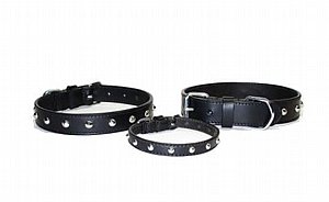 קולר עוד עם ניטים 25 מ"מ אמיתי קולר עוד עם ניטים 25 מ"מ אמיתי