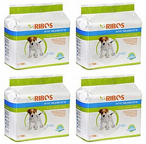 דיל 4 יח' פדים לאילוף גורים לעשיית צרכים ריבוס 100 יח' דיל 4 יח' פדים לאילוף גורים לעשיית צרכים ריבוס 100 יח'