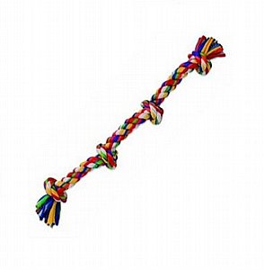 צעצוע לכלב חבל דנטלי 4 קשרים באורך 55 ס"מ צעצוע לכלב חבל דנטלי 4 קשרים באורך 55 ס"מ